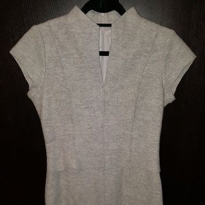 MATHILDE J. RONDINAUD PARIS Wool Gray Midi Dress Size 40 FRANCE 🇫🇷